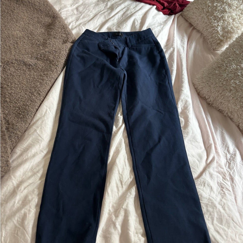 White House Black Market Navy Straight-Leg Kids Bottoms